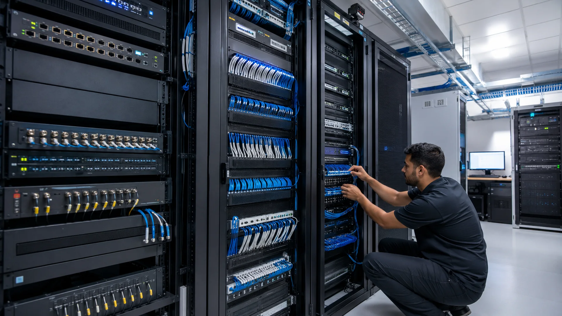 Distribution cabling layout